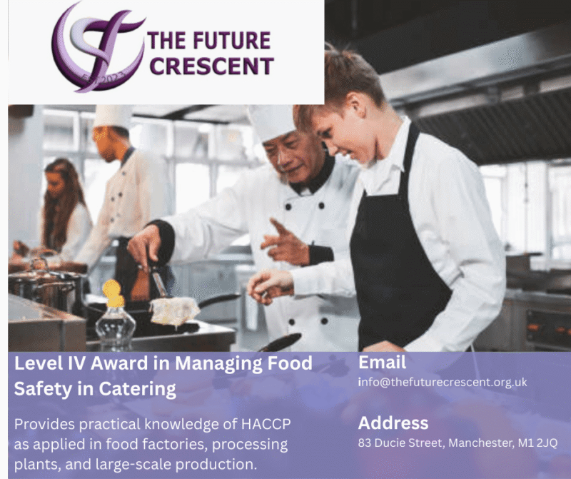 Level IV Award in Managing Food Safety in Catering